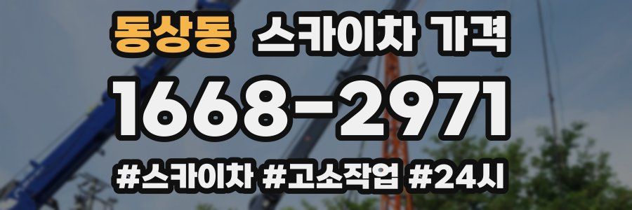 동상동 스카이차 가격