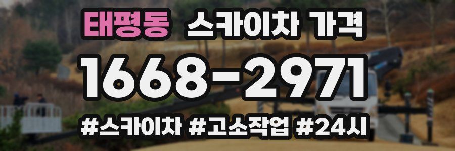 태평동 스카이차 가격