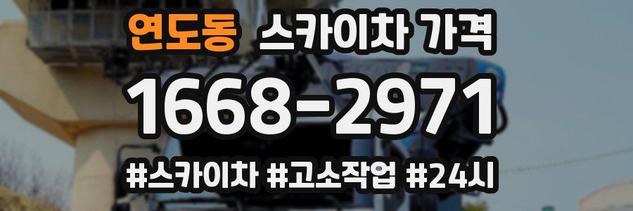 연도동 스카이차 가격