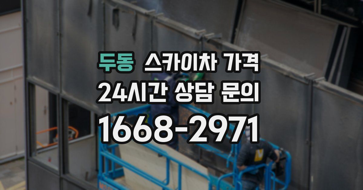 두동 스카이차 가격