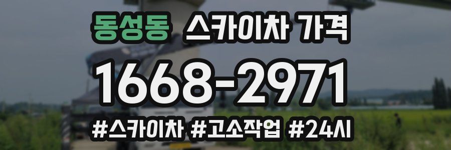 동성동 스카이차 가격