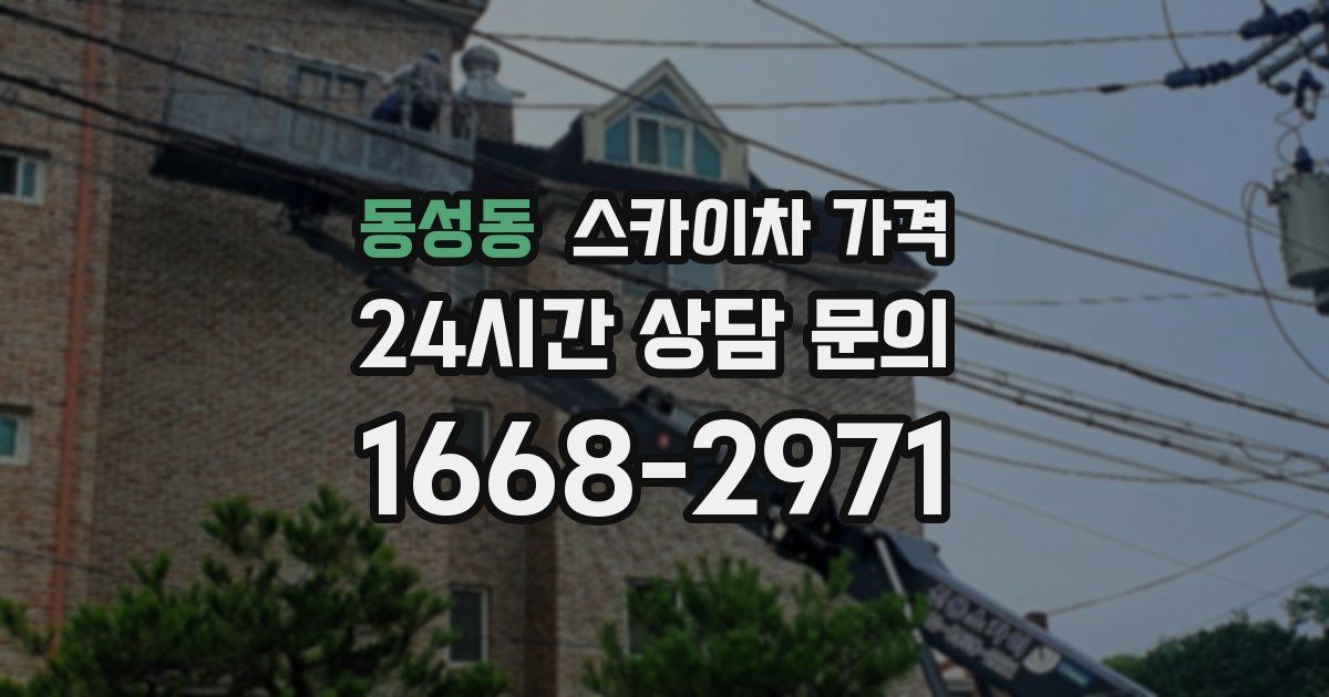 동성동 스카이차 가격