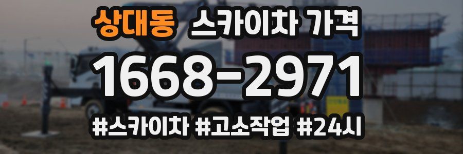 상대동 스카이차 가격