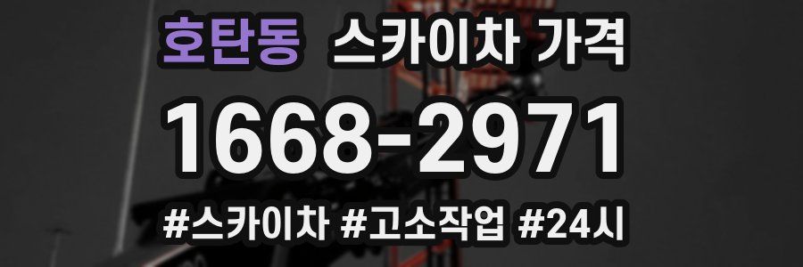 호탄동 스카이차 가격