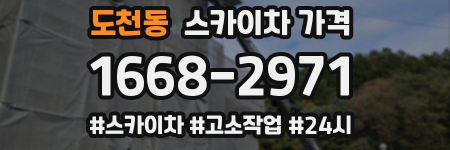 도천동 스카이차 가격