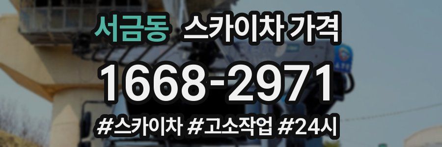 서금동 스카이차 가격