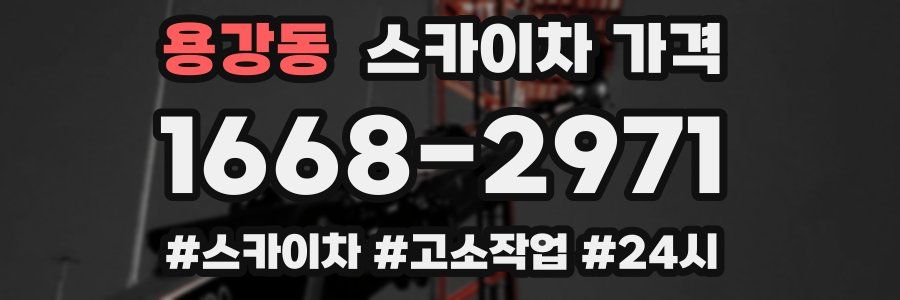 용강동 스카이차 가격