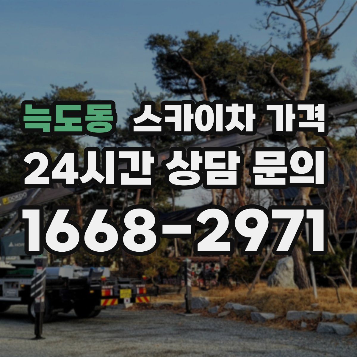 늑도동 스카이차 가격