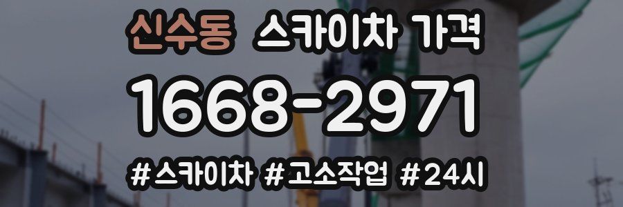 신수동 스카이차 가격