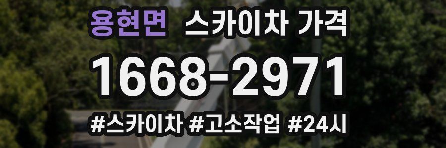 용현면 스카이차 가격