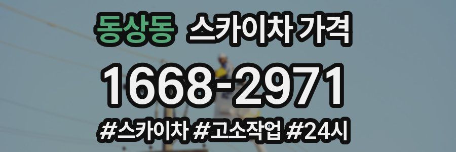 동상동 스카이차 가격