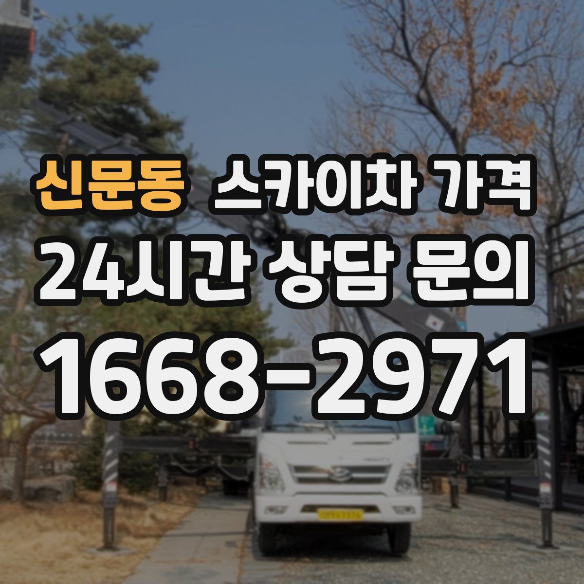 신문동 스카이차 가격