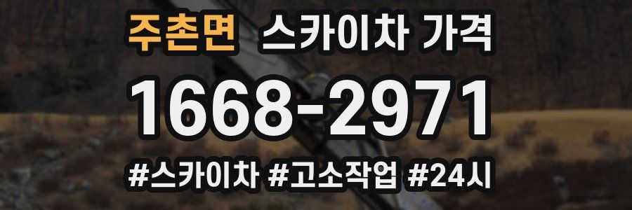 주촌면 스카이차 가격