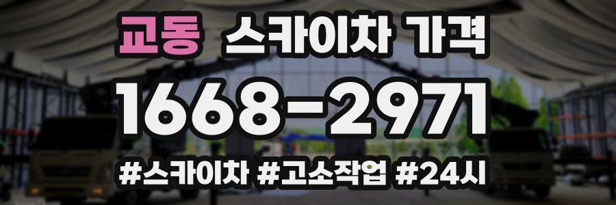 교동 스카이차 가격