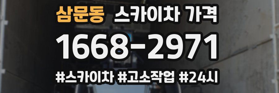 삼문동 스카이차 가격