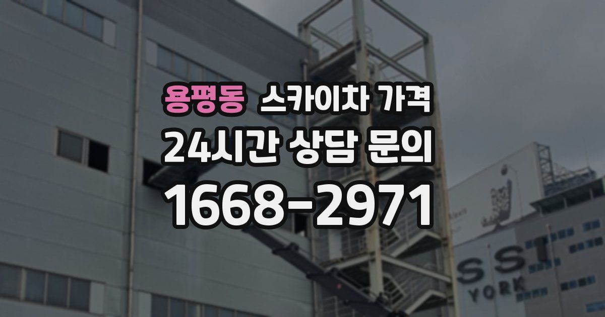 용평동 스카이차 가격