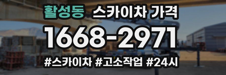 활성동 스카이차 가격