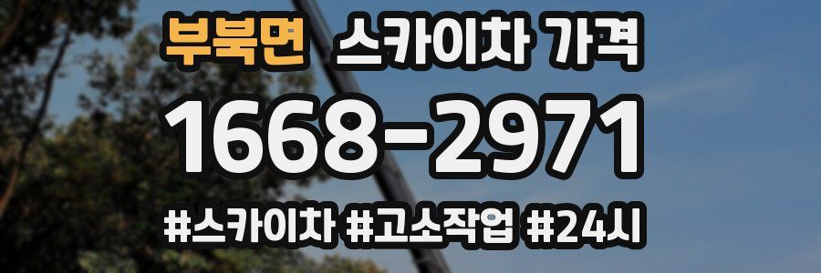 부북면 스카이차 가격