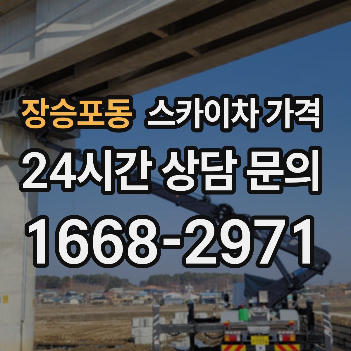 장승포동 스카이차 가격