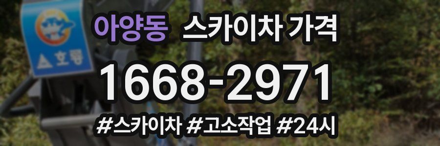 아양동 스카이차 가격