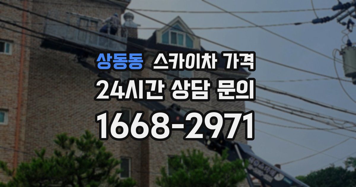 상동동 스카이차 가격