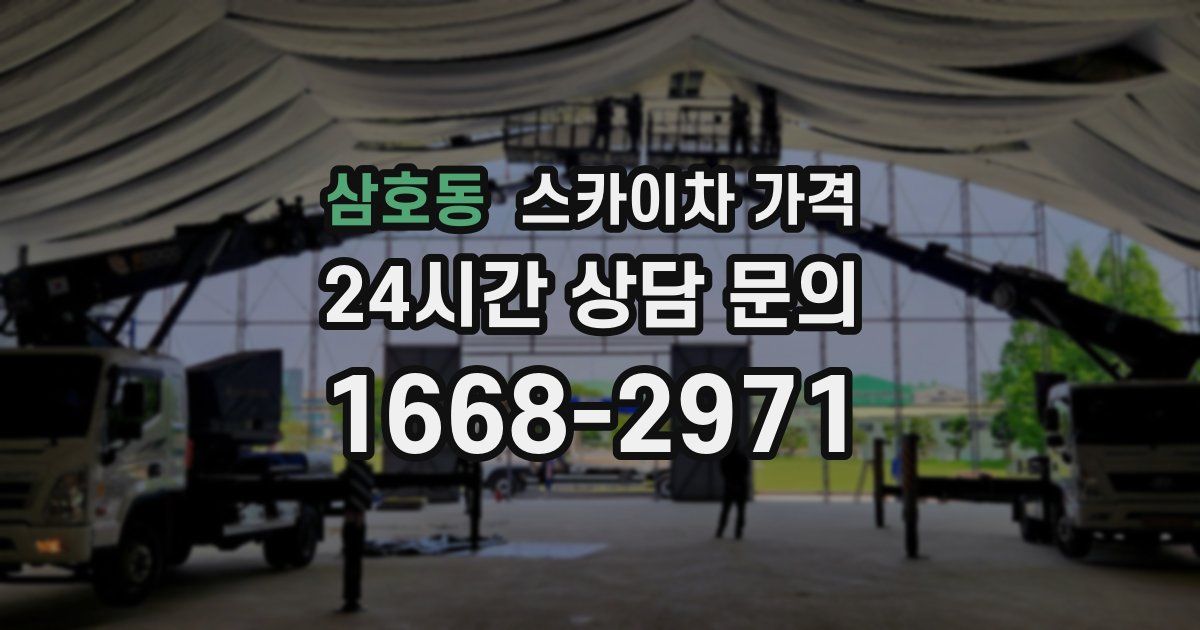 삼호동 스카이차 가격