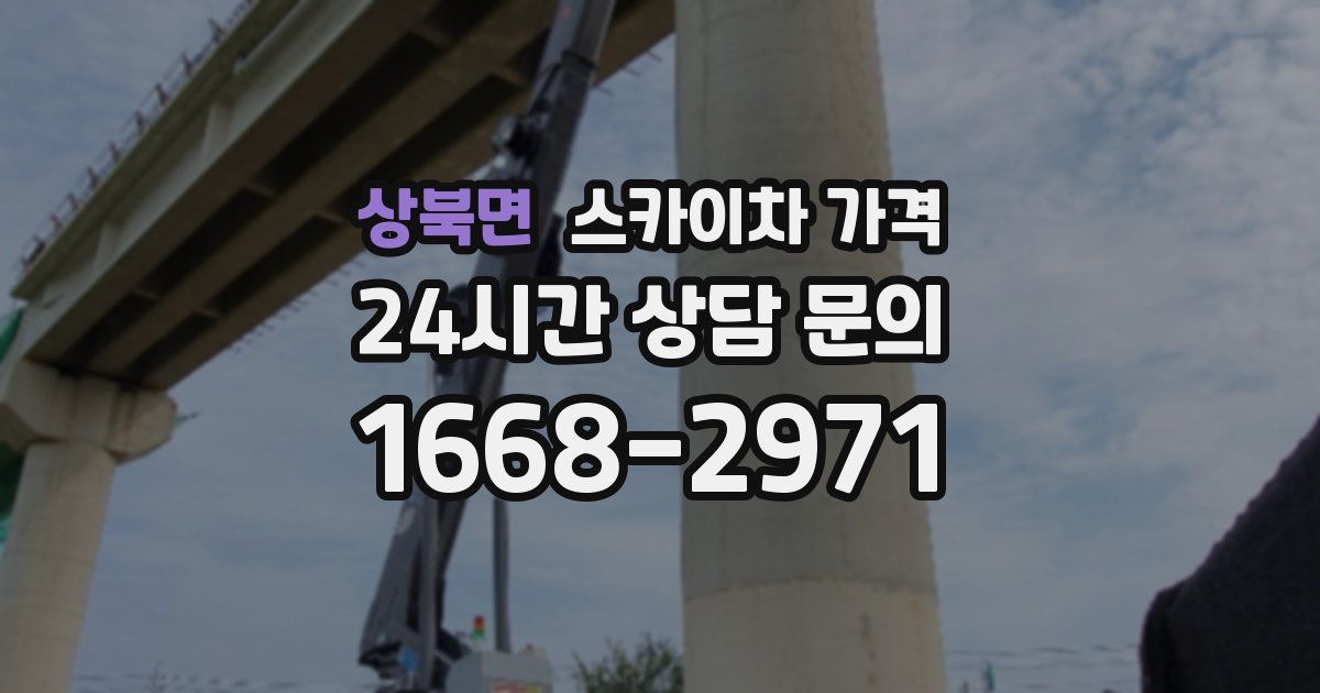 상북면 스카이차 가격