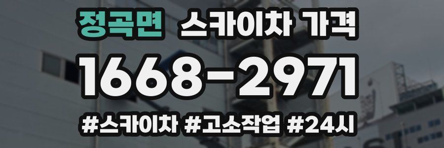 정곡면 스카이차 가격