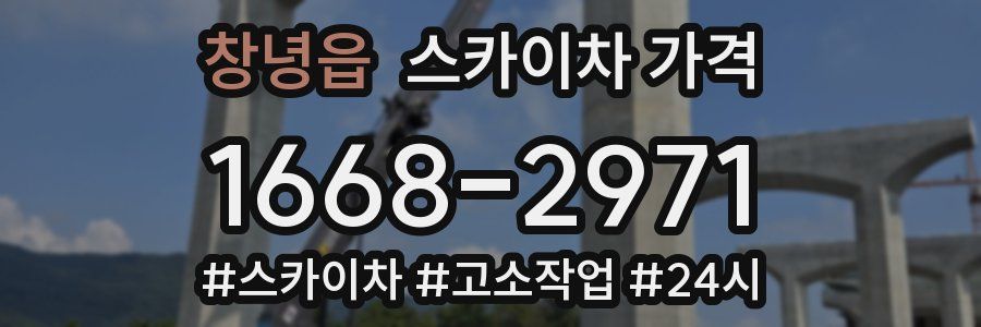 창녕읍 스카이차 가격