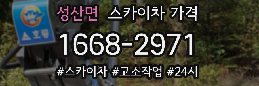 성산면 스카이차 가격
