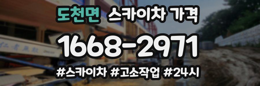 도천면 스카이차 가격