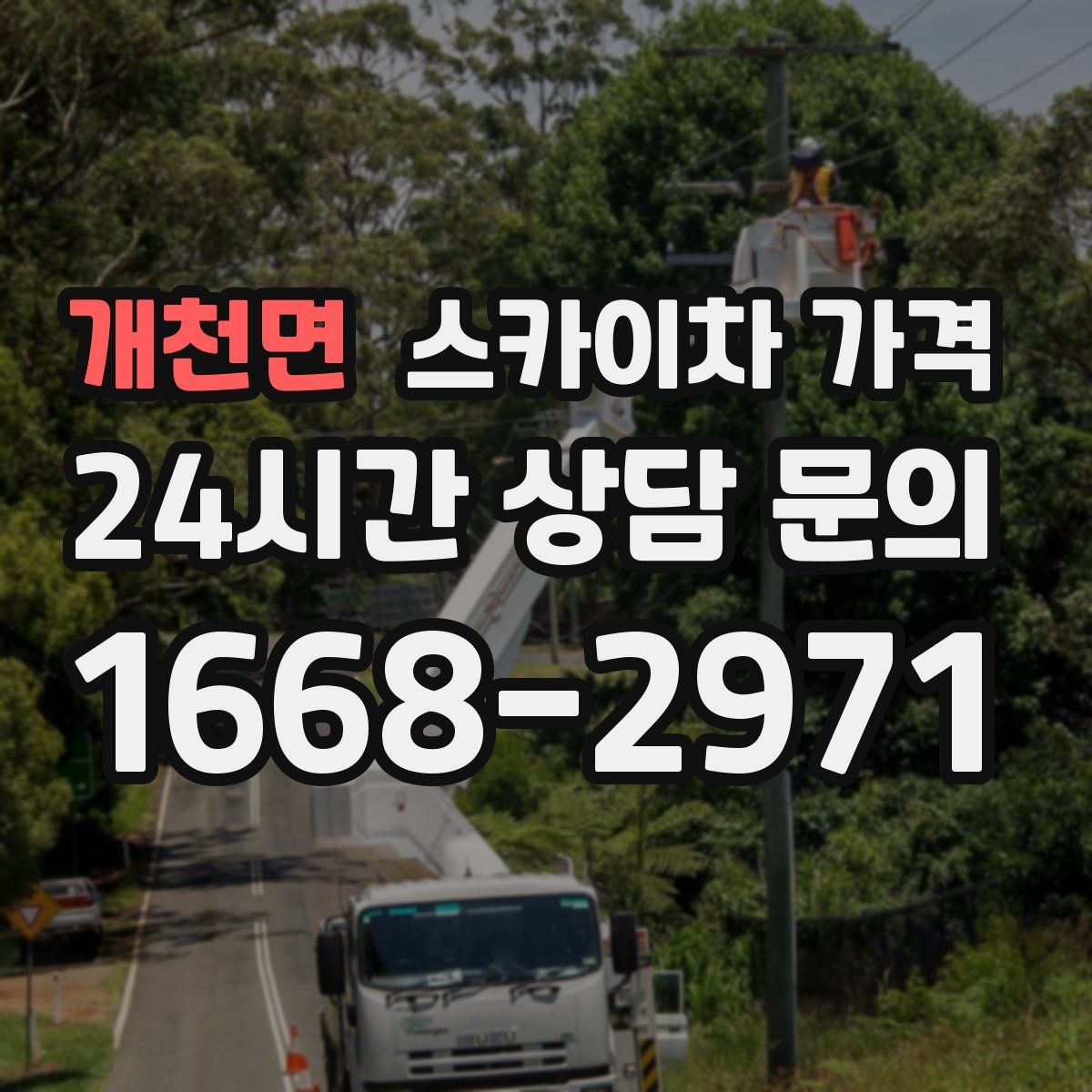 개천면 스카이차 가격