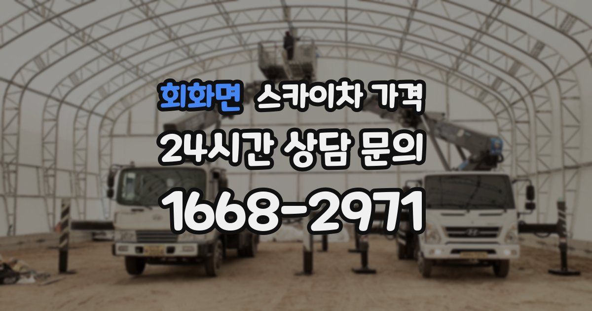 회화면 스카이차 가격