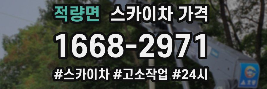 적량면 스카이차 가격