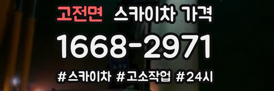 고전면 스카이차 가격