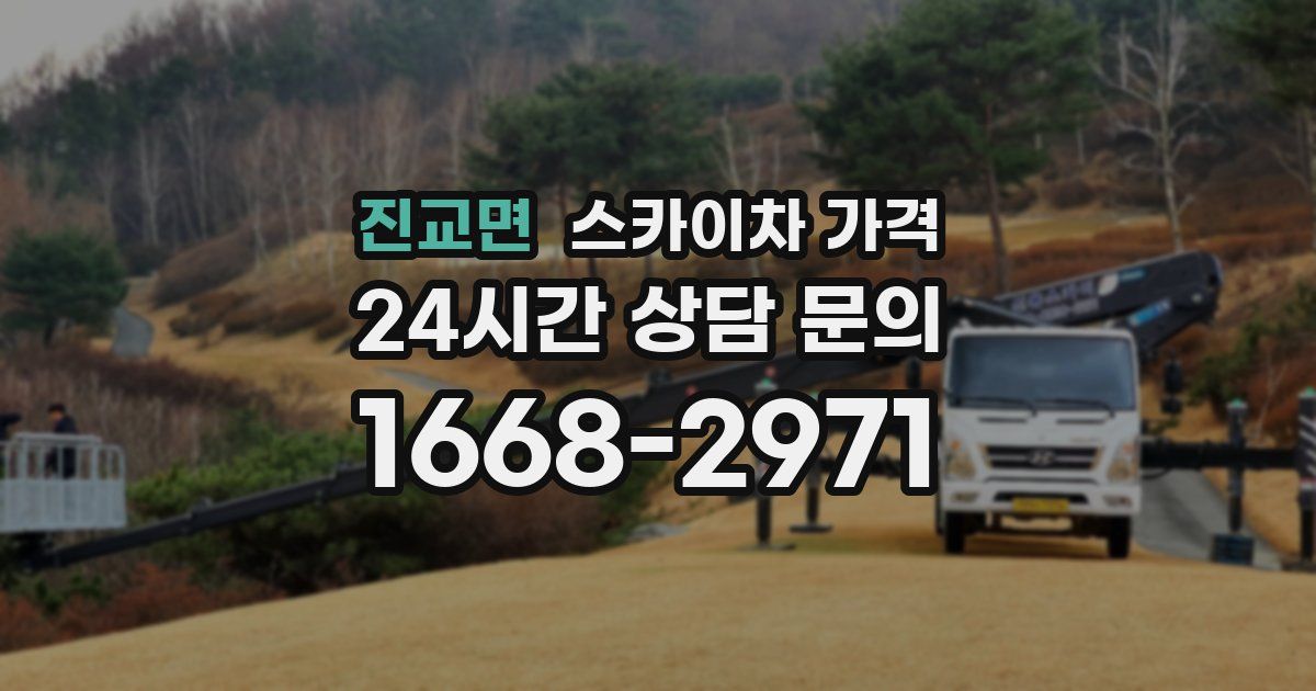 진교면 스카이차 가격