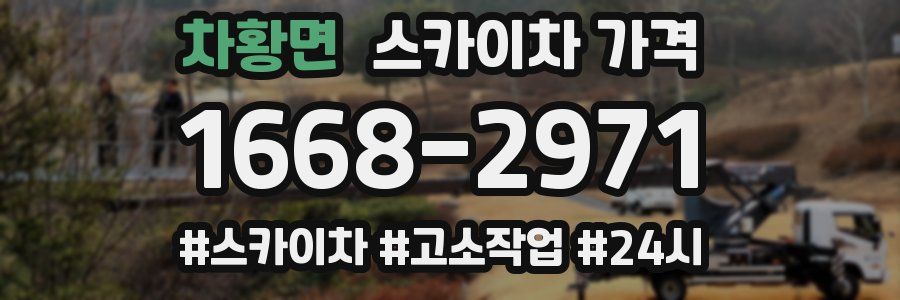 차황면 스카이차 가격