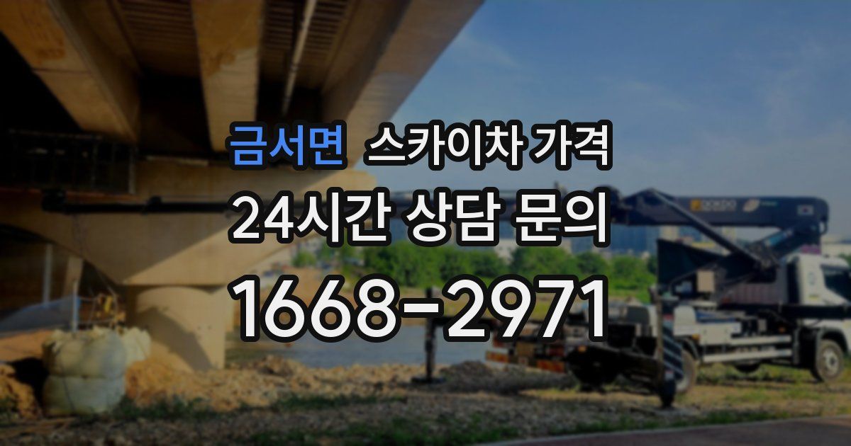 금서면 스카이차 가격