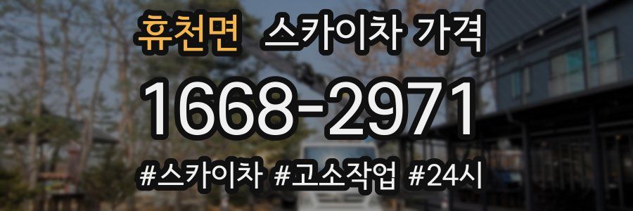 휴천면 스카이차 가격
