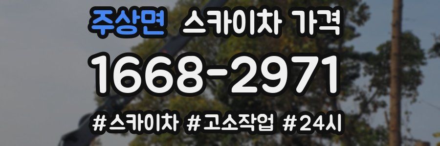 주상면 스카이차 가격