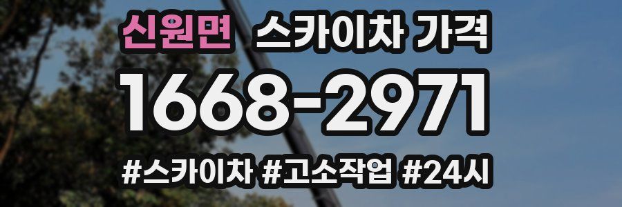 신원면 스카이차 가격