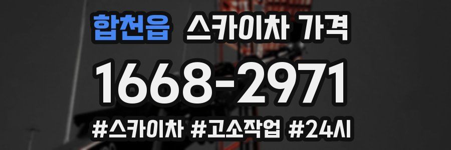 합천읍 스카이차 가격