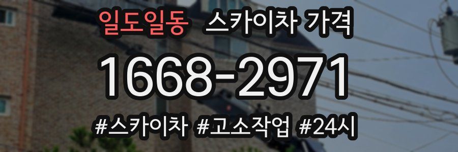 일도일동 스카이차 가격