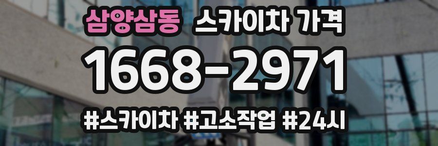 삼양삼동 스카이차 가격