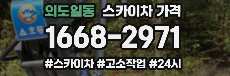 외도일동 스카이차 가격