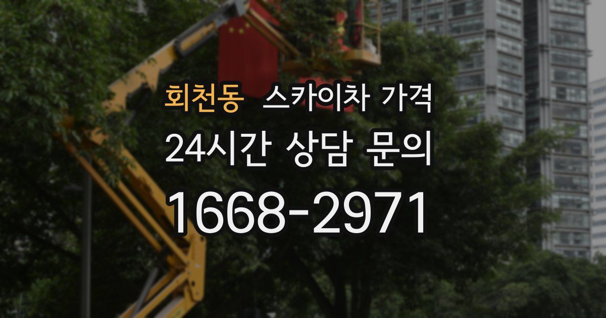 회천동 스카이차 가격