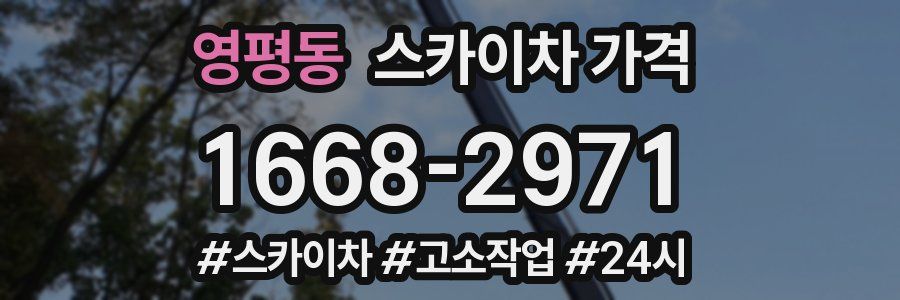 영평동 스카이차 가격