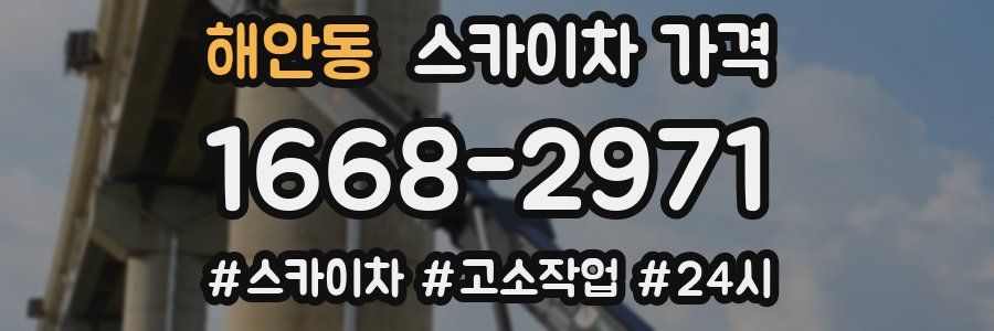 해안동 스카이차 가격