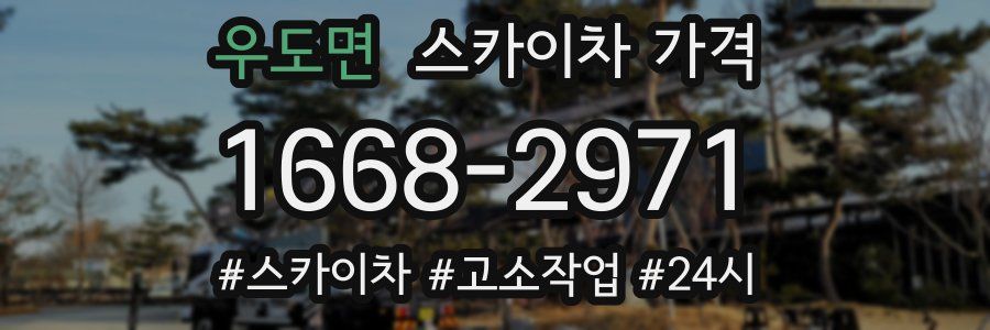 우도면 스카이차 가격