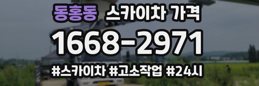 동홍동 스카이차 가격